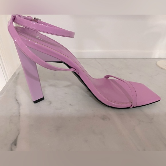 NWOT MARC FISHER LTD Arthur Women’s Patent Leather Ankle Strap Heeled Sandal - Picture 11 of 15